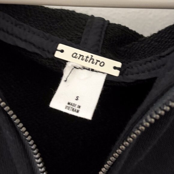 Anthropologie Daily Practice Black Direct Kick Romper Hooded Athletic NWT - Picture 3 of 8